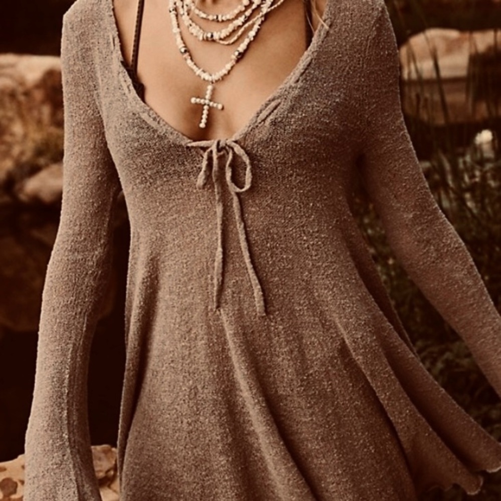Free People Beach Shauna Sweater Tunic Sz Small